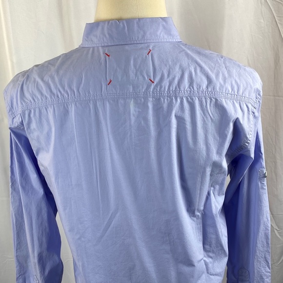 Robert Graham large blue button down shirt - Picture 7 of 8